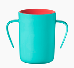 כוס 360 Easiflow חסינת דליפות עם ידיות אחיזה - ירוק מנטה
