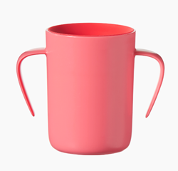 כוס 360 עם ידיות אחיזה - אדום