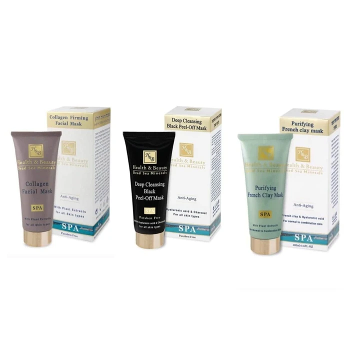 מארז מסכות לפנים ים המלח 3 יח.