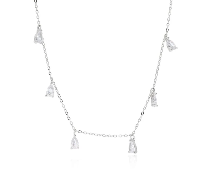 שרשרת טיפות כסף 925 נופלות