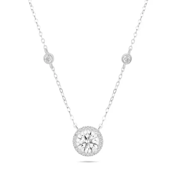 שרשרת כסף סוליטר.