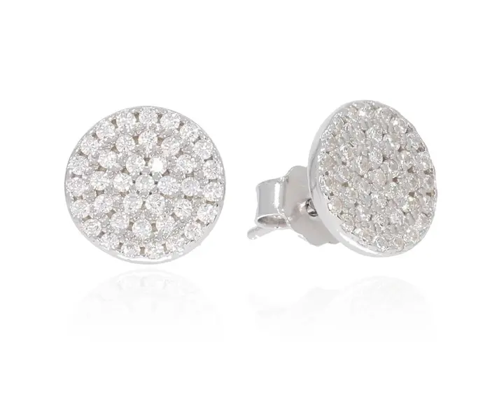 זוג עגילי כסף 925 M9