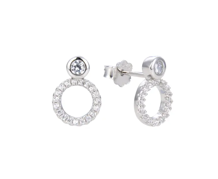 עגיל מעגל החיים עם אבן למעלה