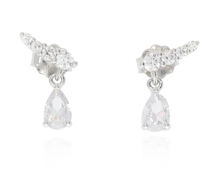 עגיל מטפס כסף 925 1