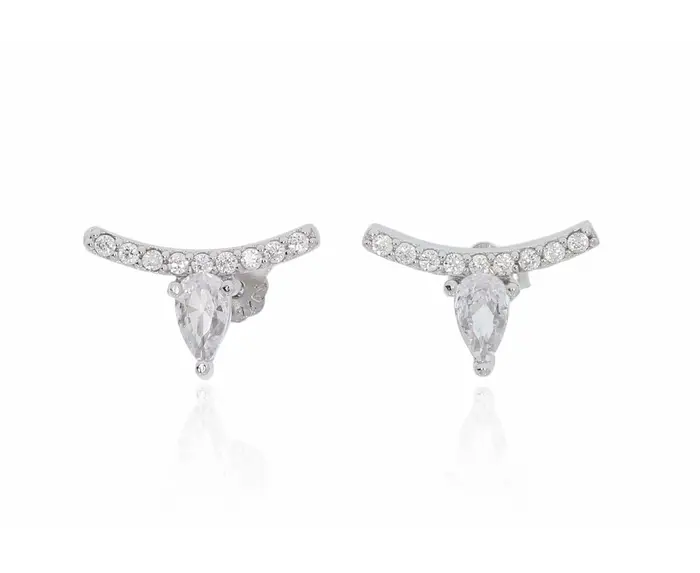 עגילי כסף 925 טיפה