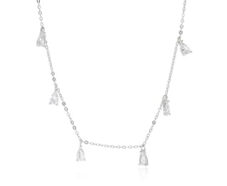 שרשרת טיפות כסף 925 נופלות