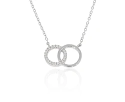 שרשרת כסף 925 2 מעגלי חיים.