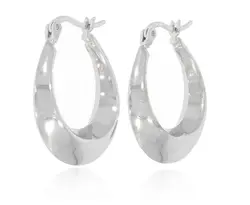 זוג עגילי כסף 925 דגם שנאל