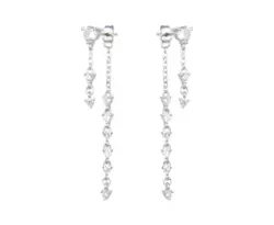 עגיל 2 חלקים משובץ