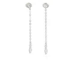 עגיל זירקון נופל כסף 925