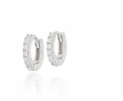 עגיל כסף חישוק 10mm.