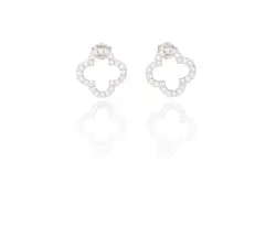 עגיל כסף פרח 925