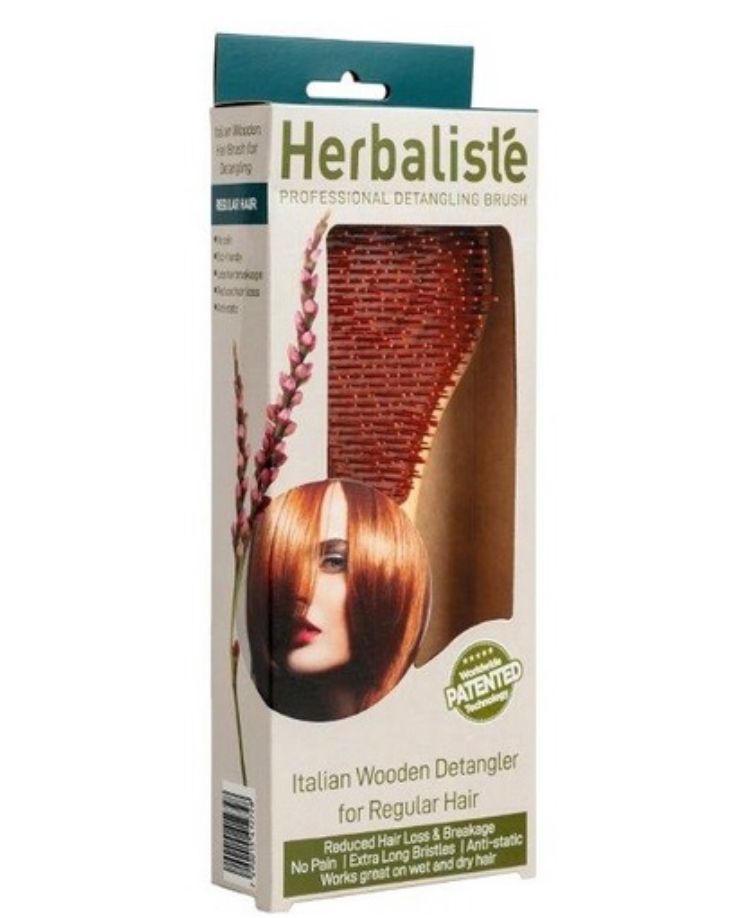 מברשת לשיער הרבליסטה מעץ איטלקי מפחית נשירה לשיער רגיל