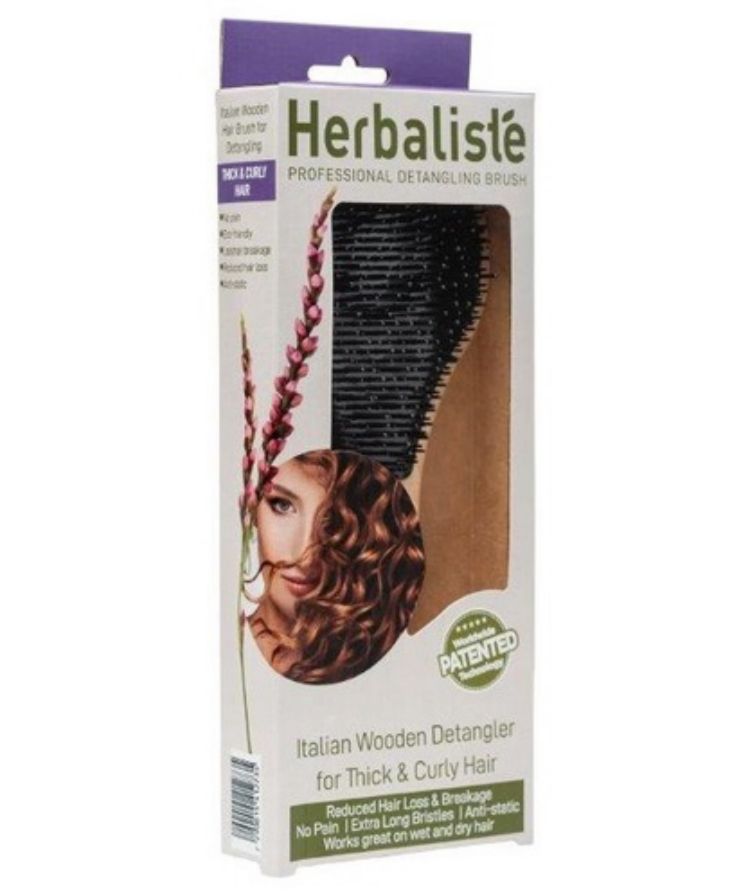 מברשת שיער מונע נשירה הרבליסטה לשיער מתולתל