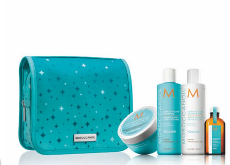 מארז חג יוקרתי שמן מרוקאי: שמפו + מרכך + שמן + קרם ידיים + תיק רחצה מתנה!
