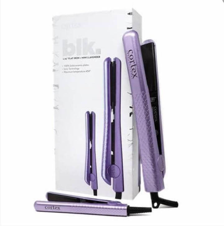 מחליק מקצועי BLK DUO + מחליק מיני סגול לבנדר – CORTEX PRO