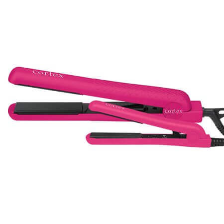 מחליק שיער קרמי קורטקס סט דואט ורוד