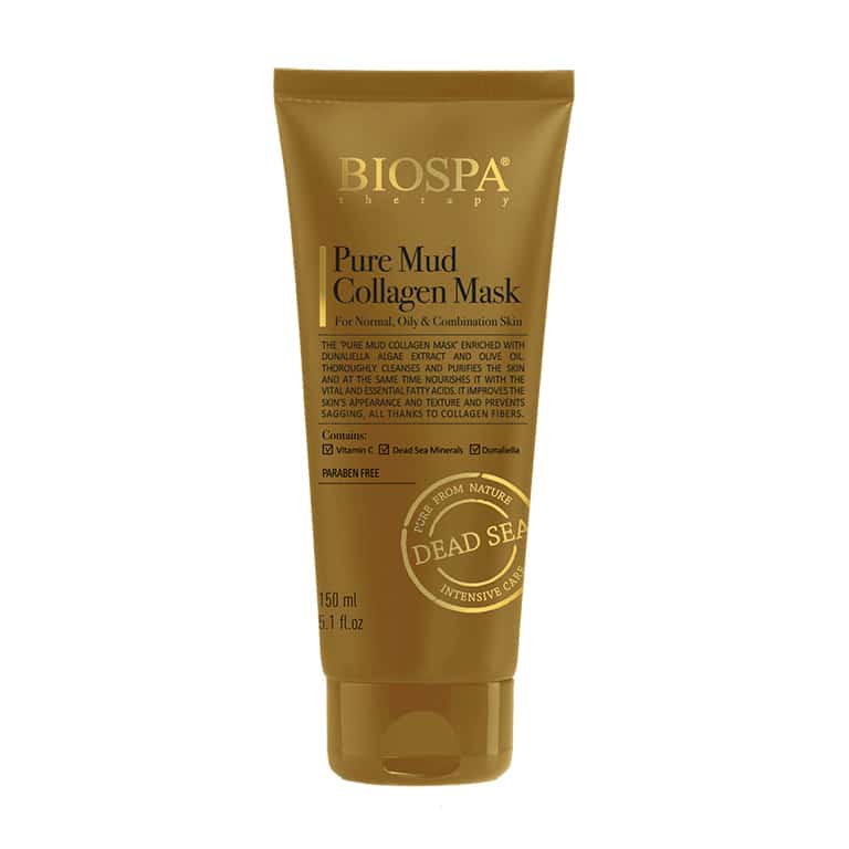 BIOSPA מסיכת בוץ טהור וקולגן