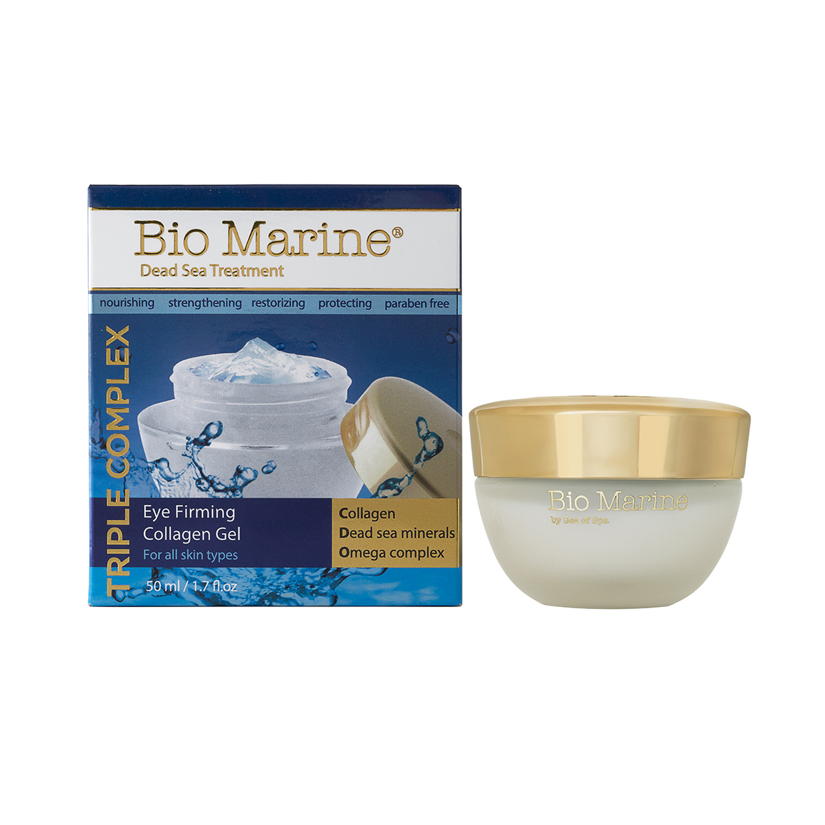 Bio Marine ג’ל עיניים עם קולגן  50 מ”ל