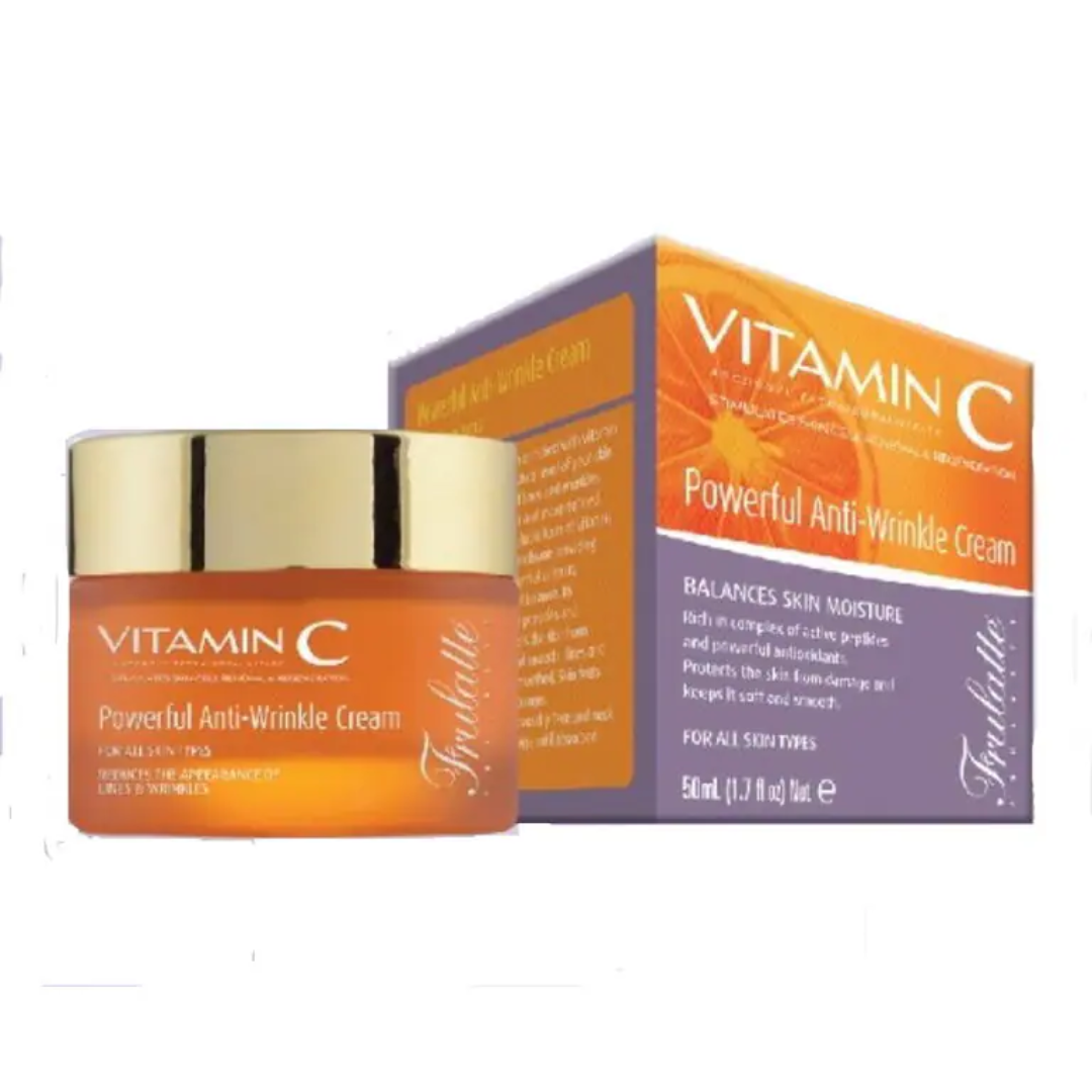 קרם נגד קמטים מועשר בויטמין סי 50 מ”ל – Frulatte פרולט