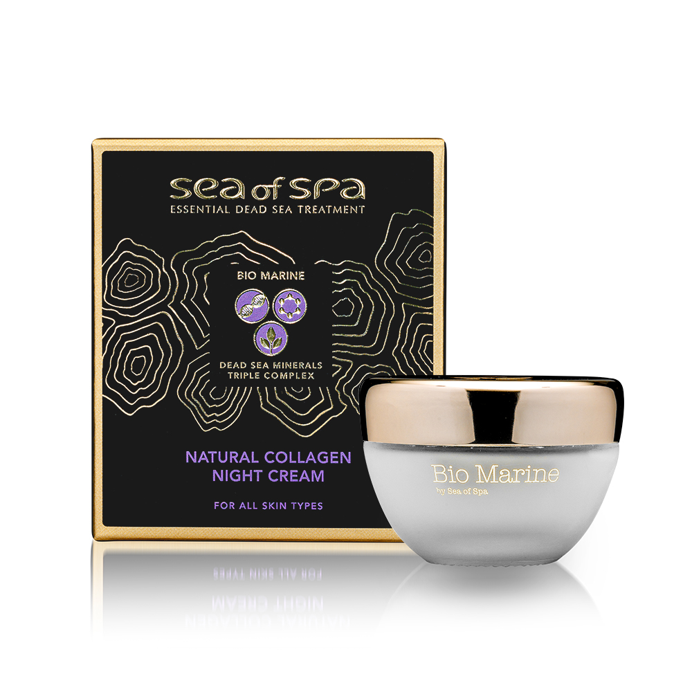 קרם לילה קולגן טבעי לכל סוגי העור  Bio Marine