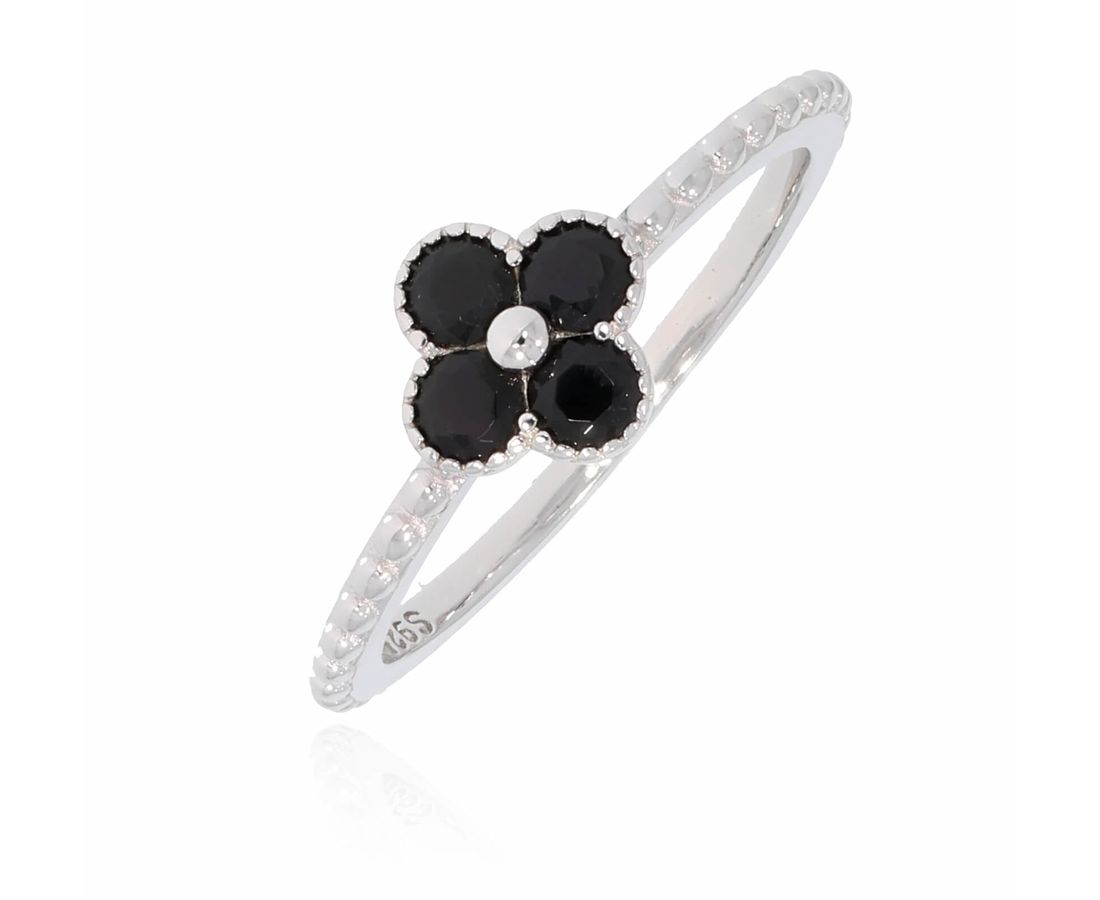 טבעת כסף 925 פרח