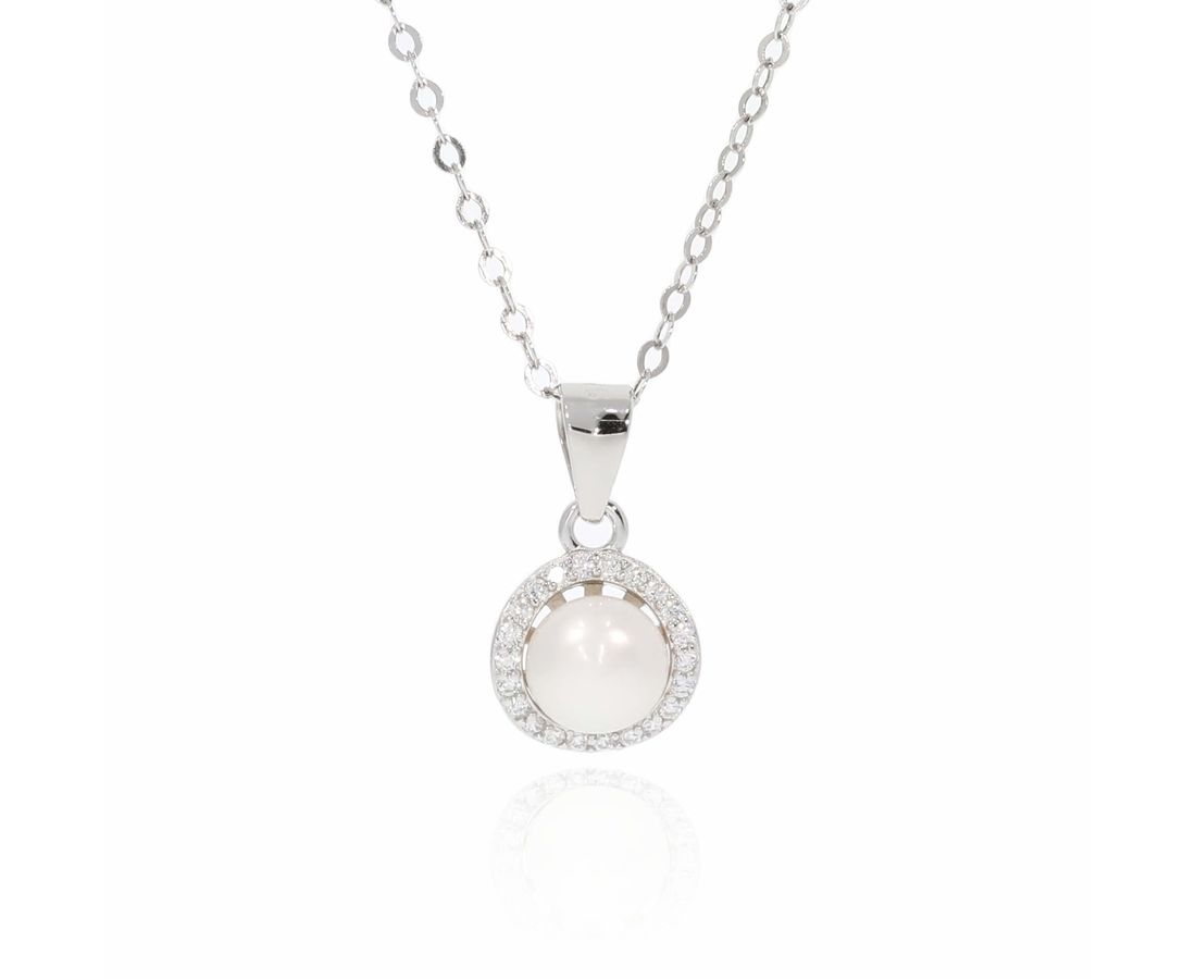 שרשרת פנינה כסף 925