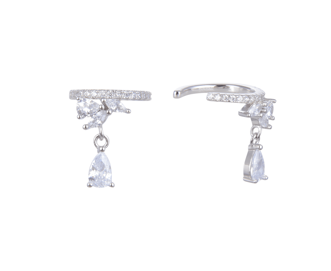 הליקס כסף פרח וטיפה נופלת