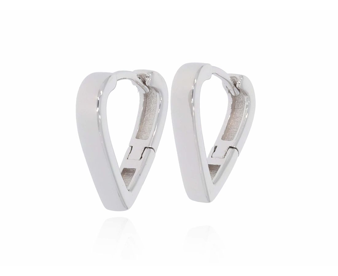 זוג עגילי כסף 925 דגם במבה