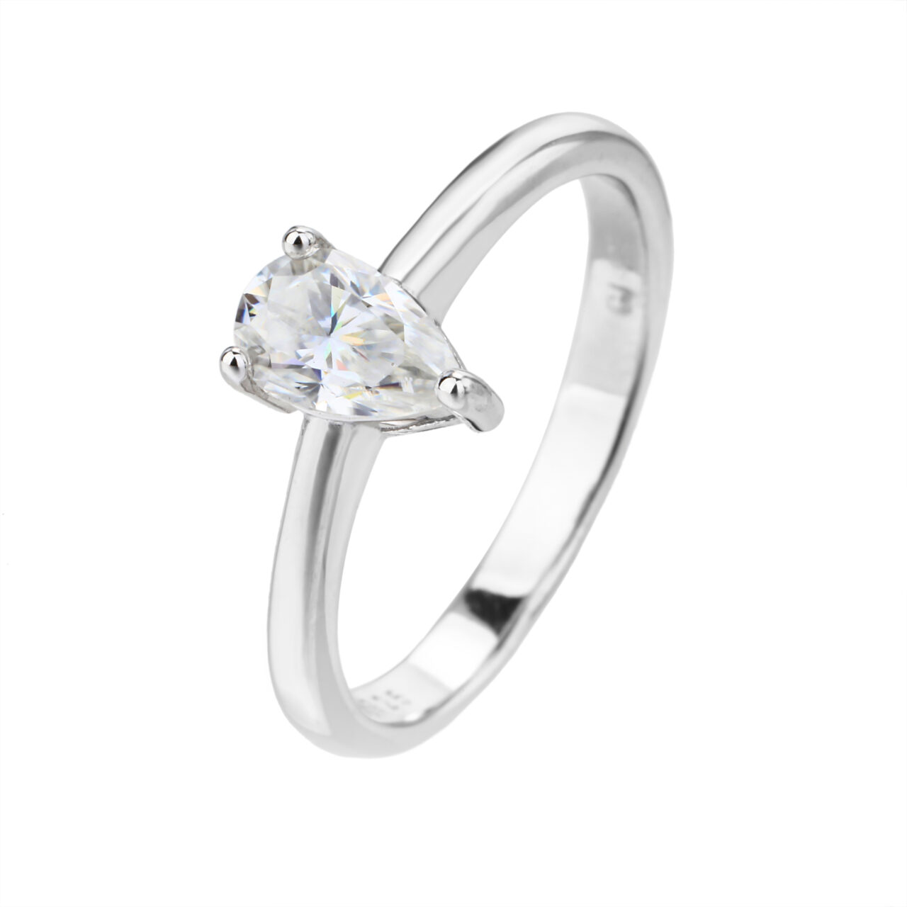 טבעת מוסונייט טיפה 1.5 קראט