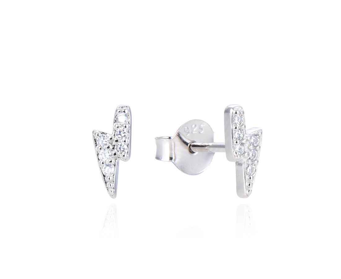 עגיל ברק משובץ