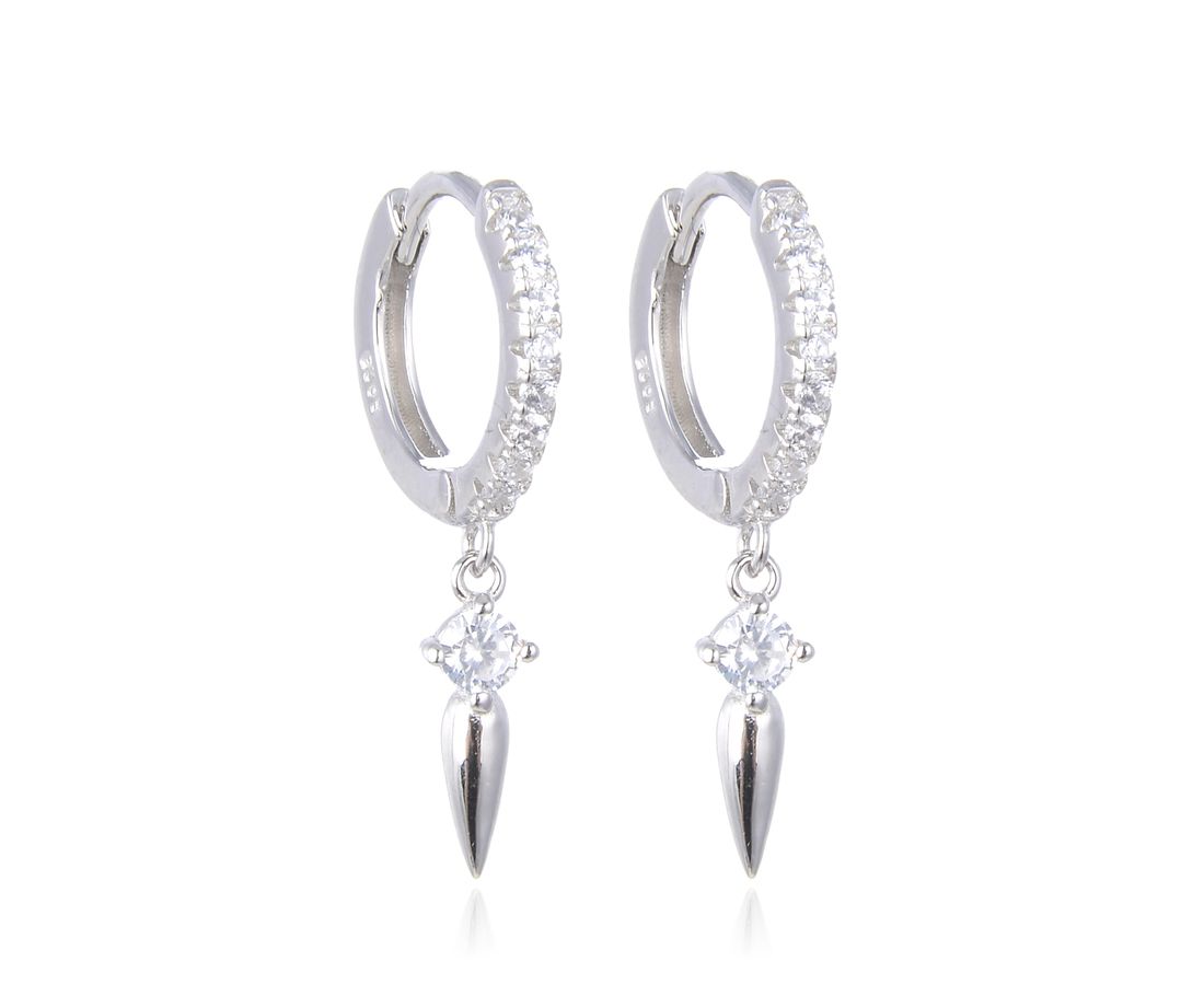 עגיל חישוק עם אלמנט