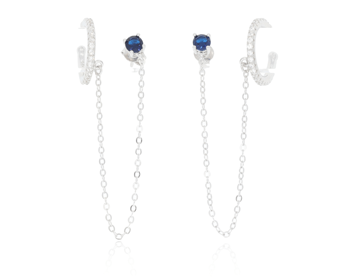 עגילי הליקס כסף 925 כפול