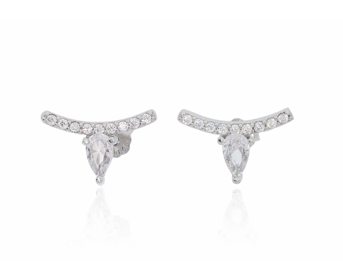 עגילי כסף 925 טיפה