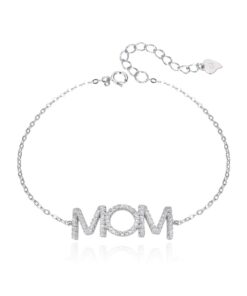 צמיד MOM משובץ 925