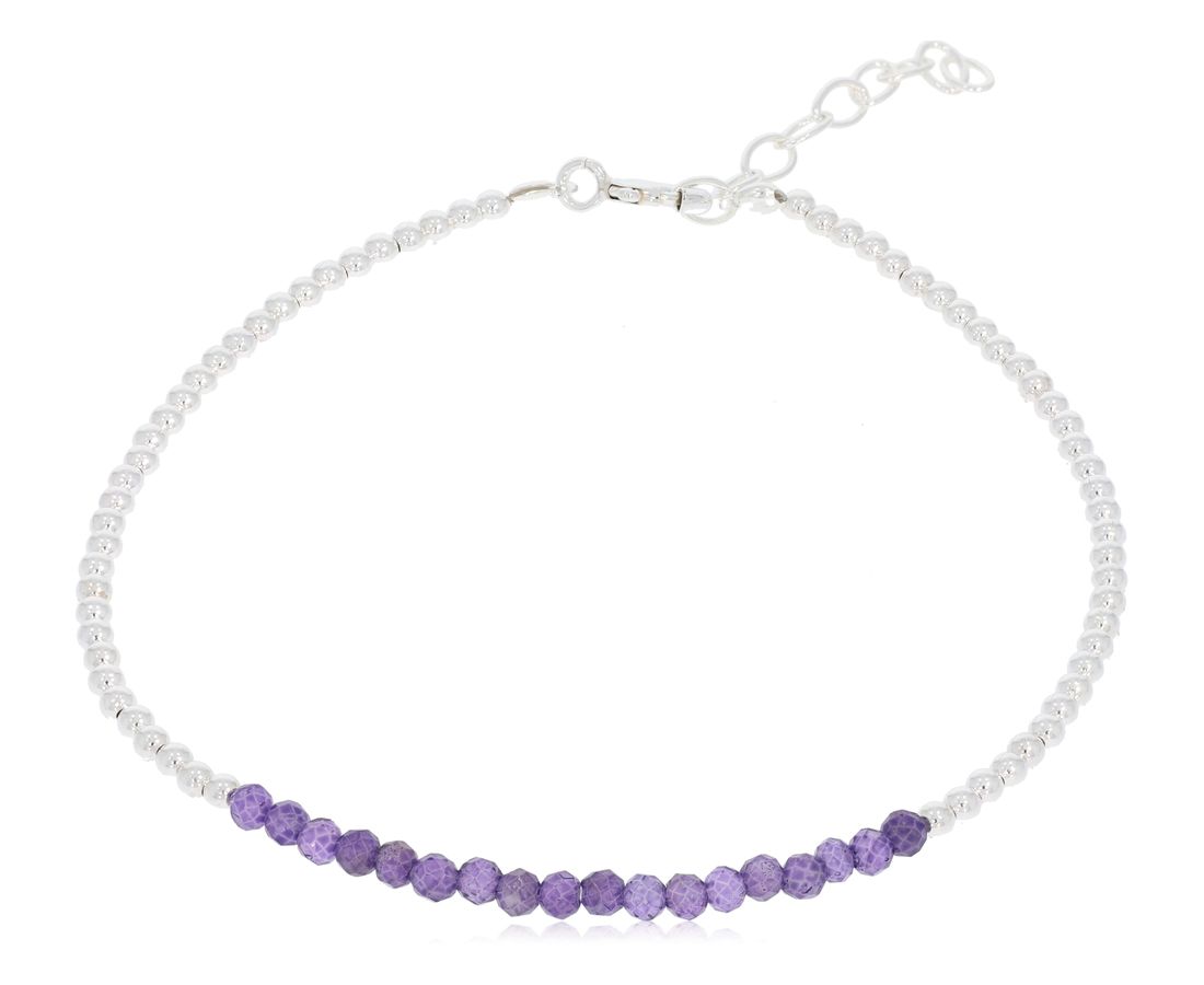 צמיד חרוזים + כסף 925 דגם בל