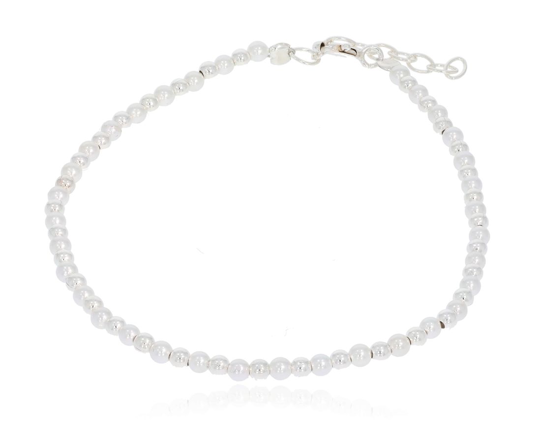 צמיד חרוזים + כסף 925