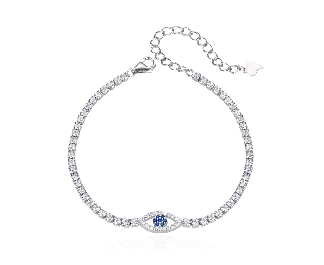 צמיד טניס עין 925