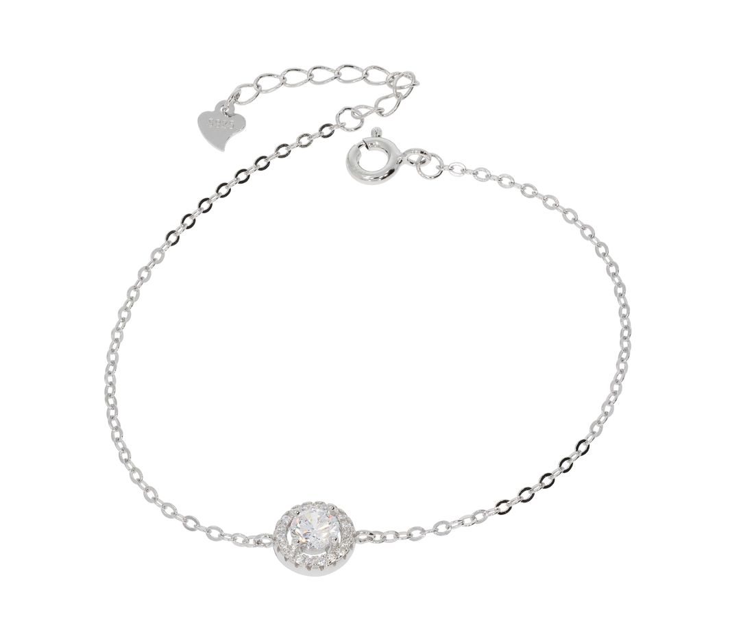 צמיד כסף 925 סוליטר