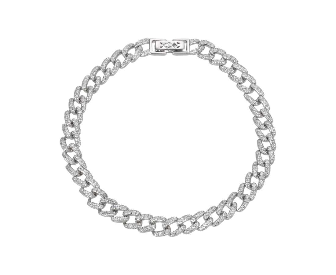 צמיד כסף גולן משובץ 17C