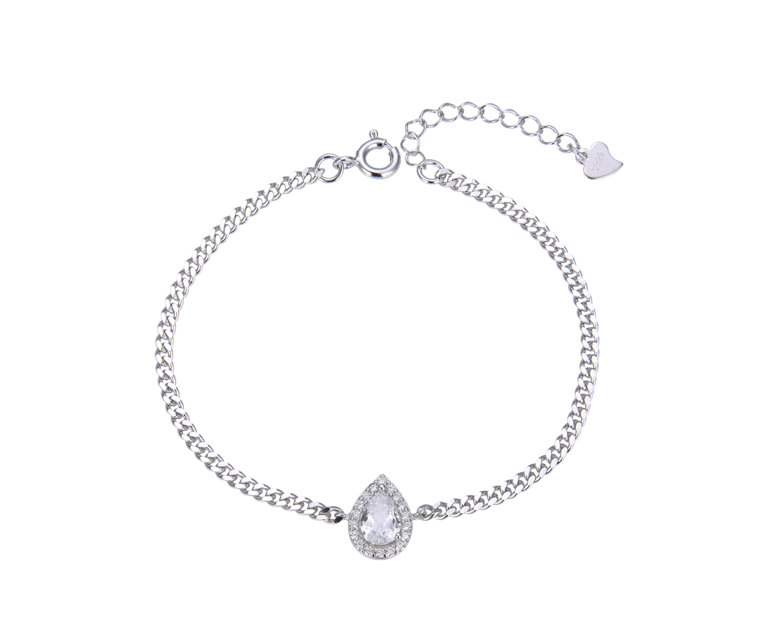 צמיד כסף גורמט טיפה