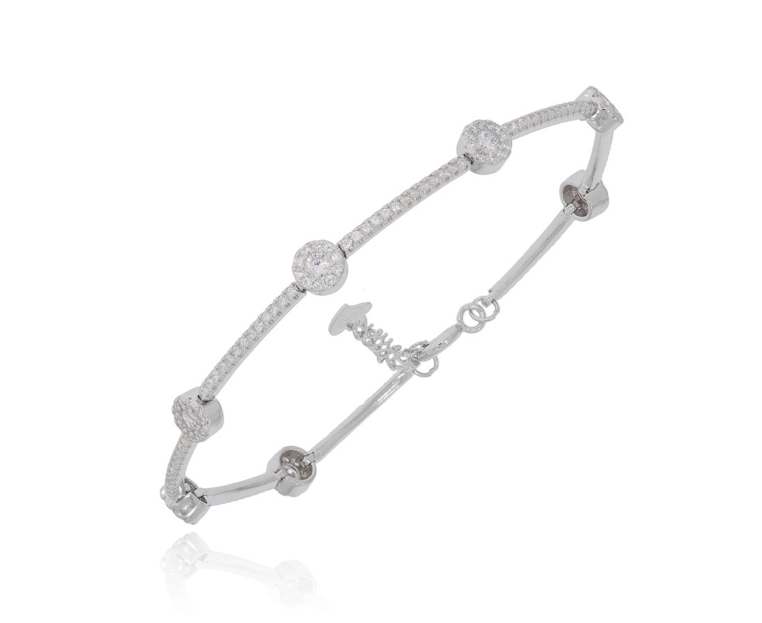 צמיד כסף משובץ 925