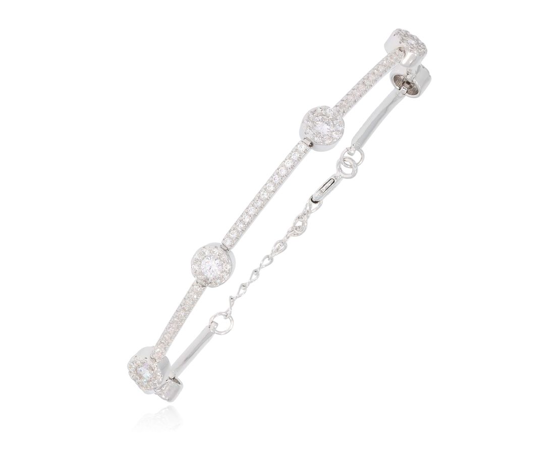 צמיד כסף עיגולים 925