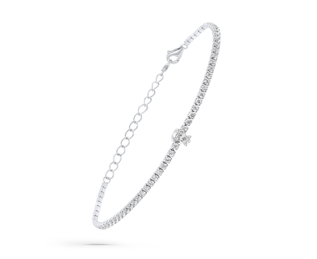 צמיד כסף שטראס טיפה