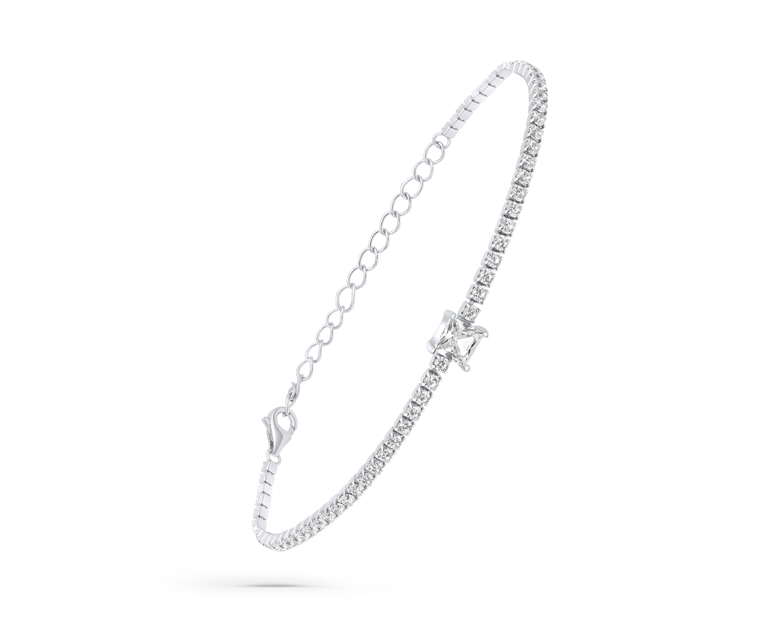 צמיד כסף שטראס משובץ 925