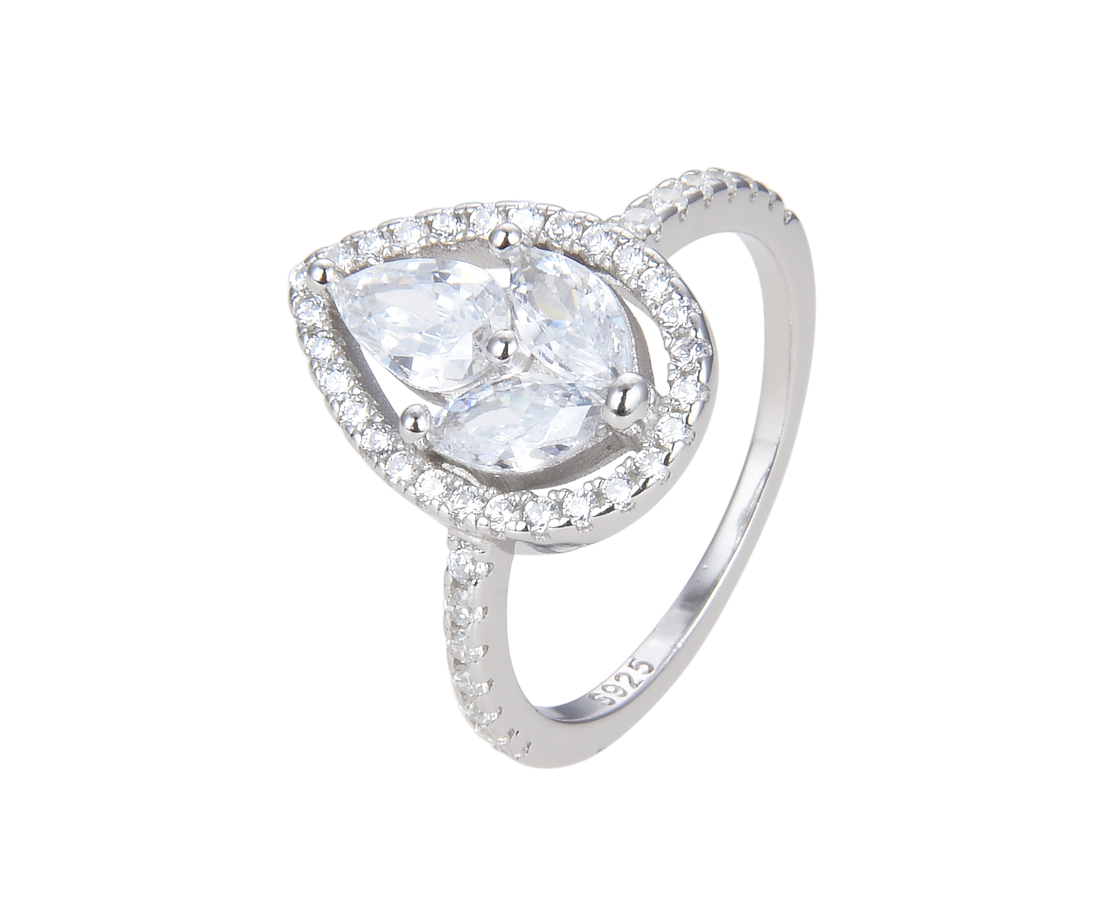 טבעת כסף טיפה גודי