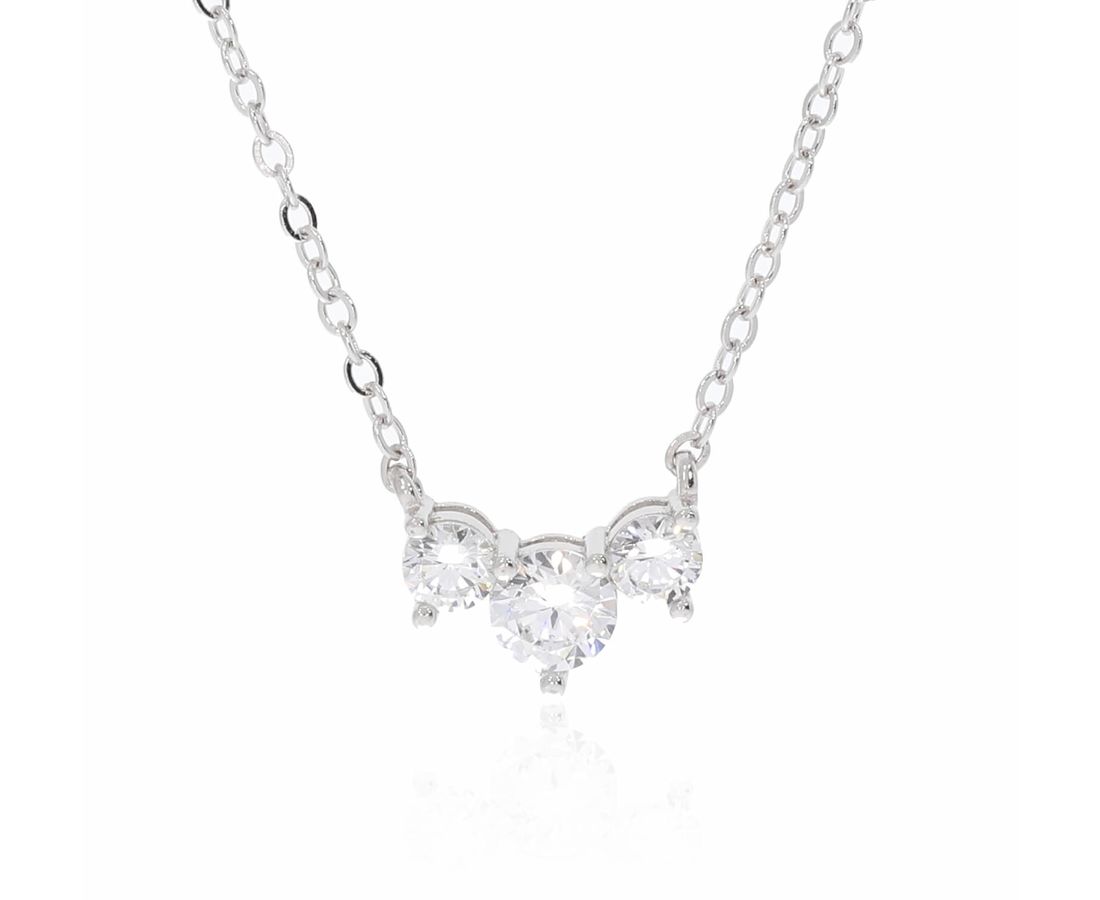 שרשרת 3 אבנים כסף 925