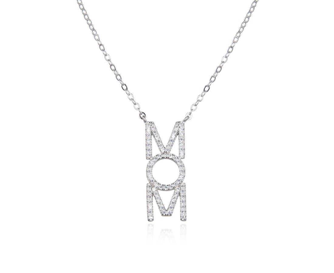 שרשרת MOM משובץ