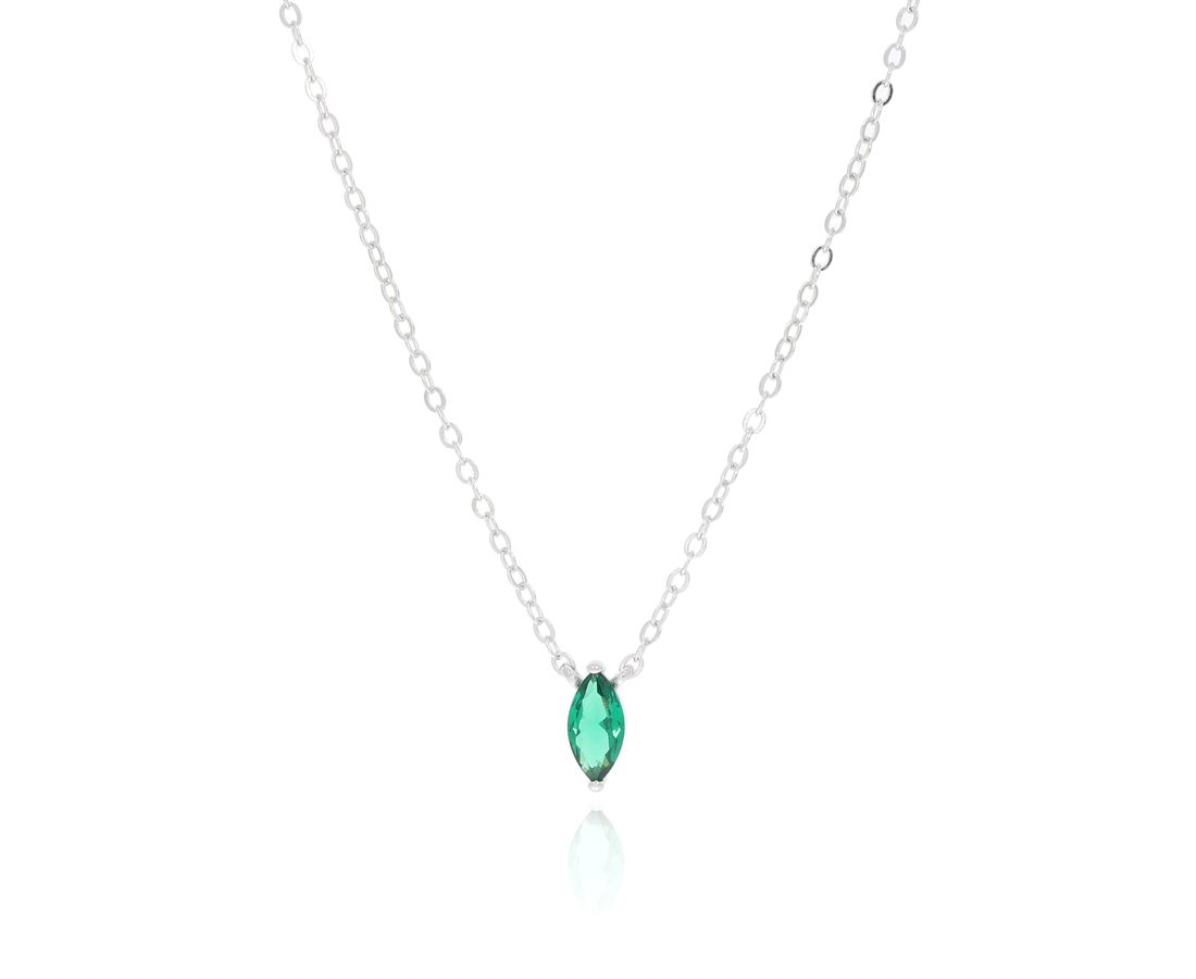 שרשרת כסף 925 זירקון טיפה