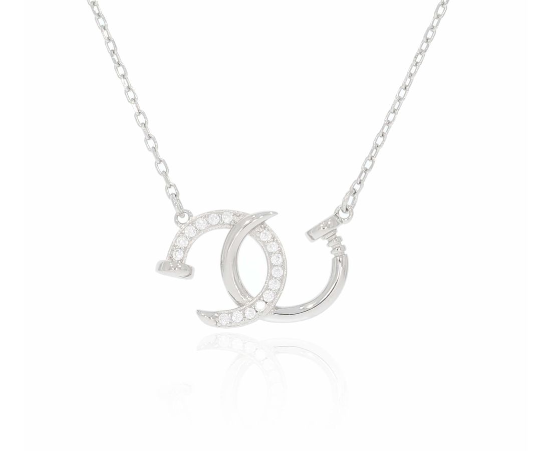 שרשרת כסף 925 חצי ירח